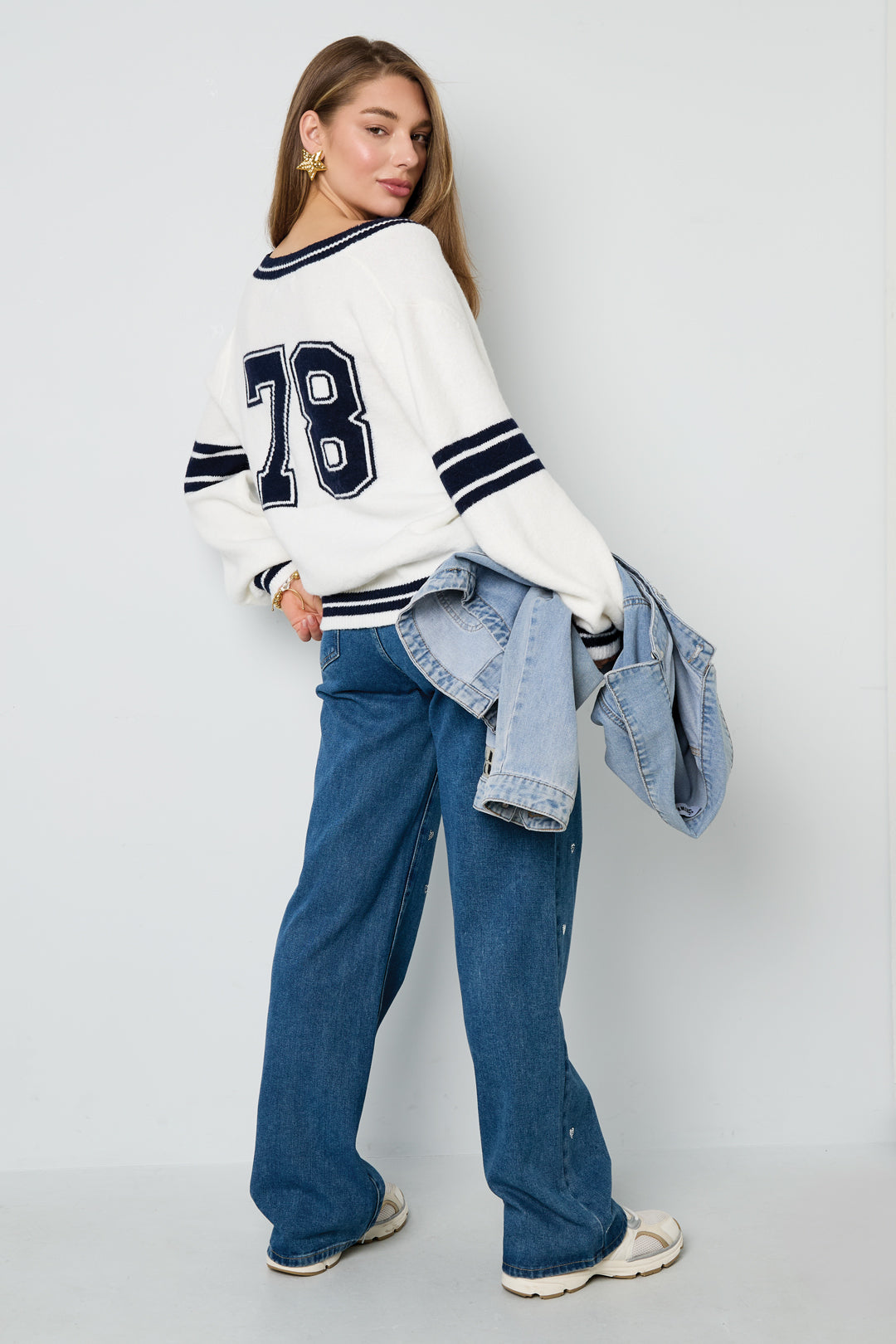 Pullover mit V-Ausschnitt