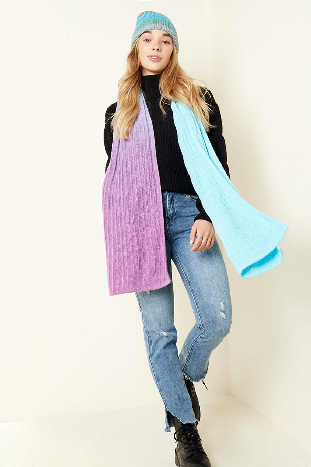 Krawattenschal Grün Acryl