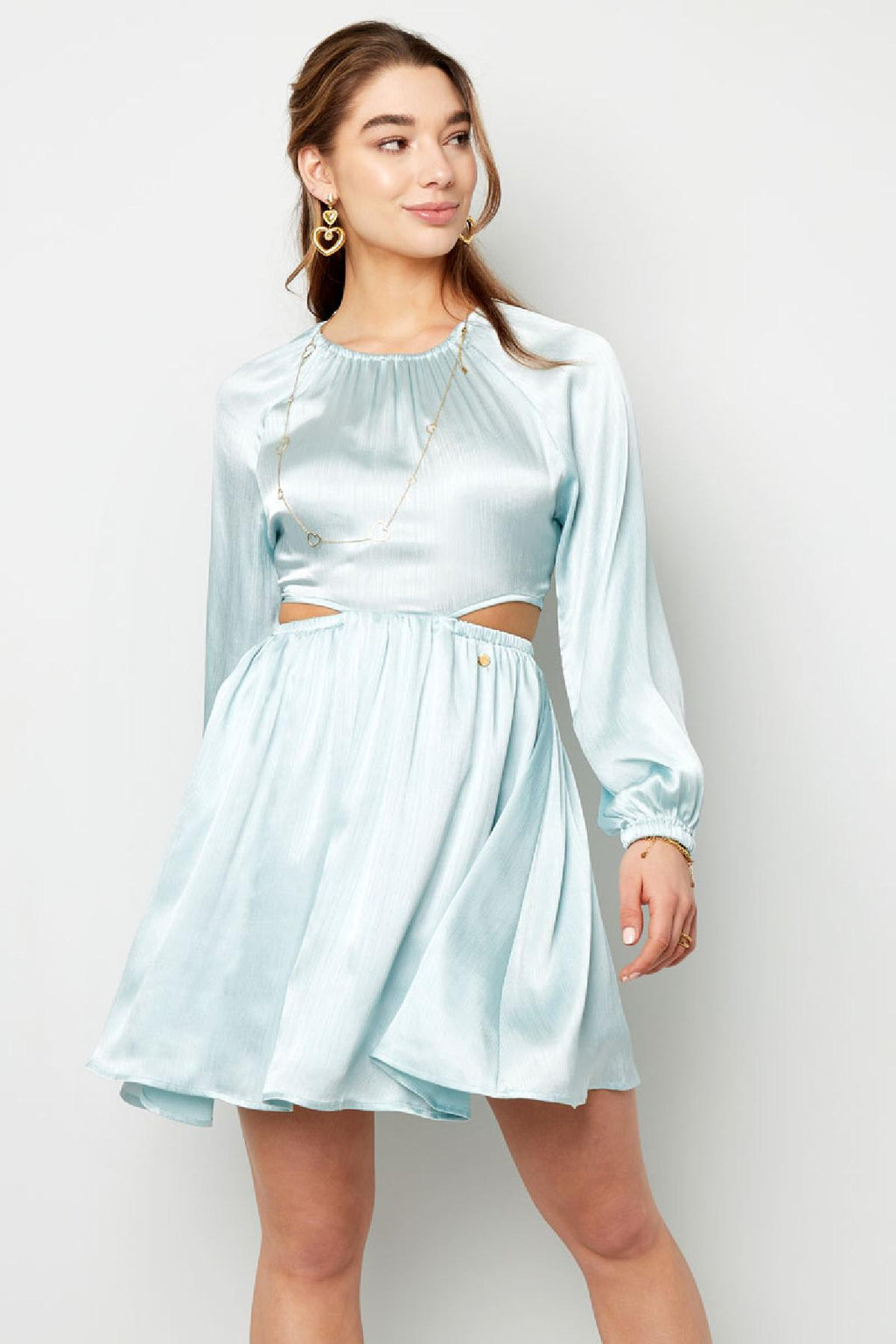 Kleid mit offenem Rücken Rosa M