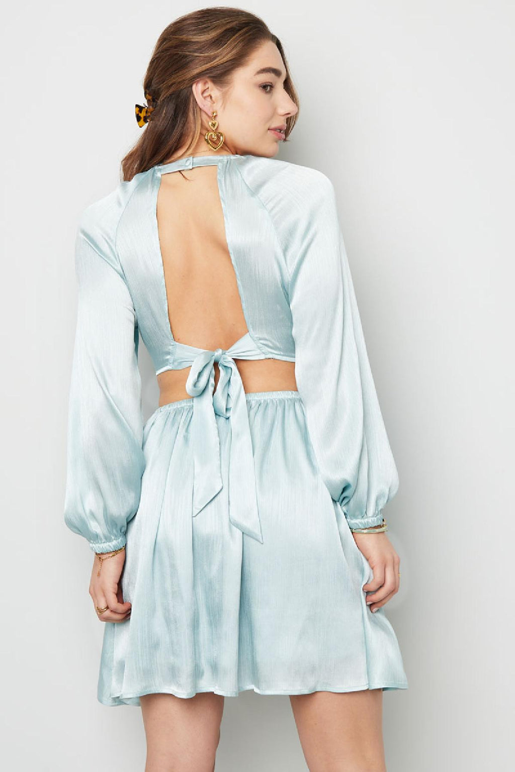 Kleid mit offenem Rücken Rosa M