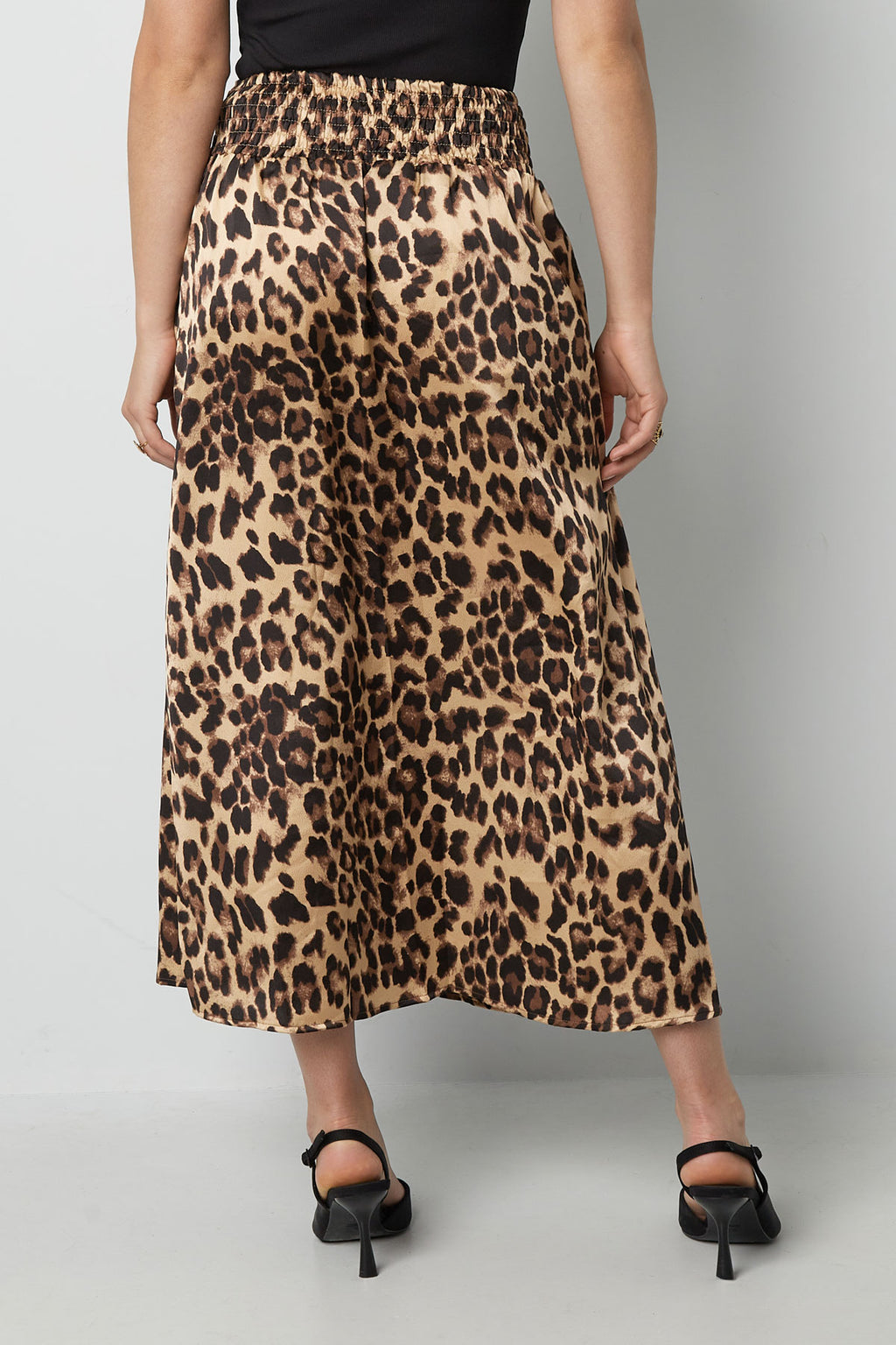 Langer Rock mit Leopardenmuster