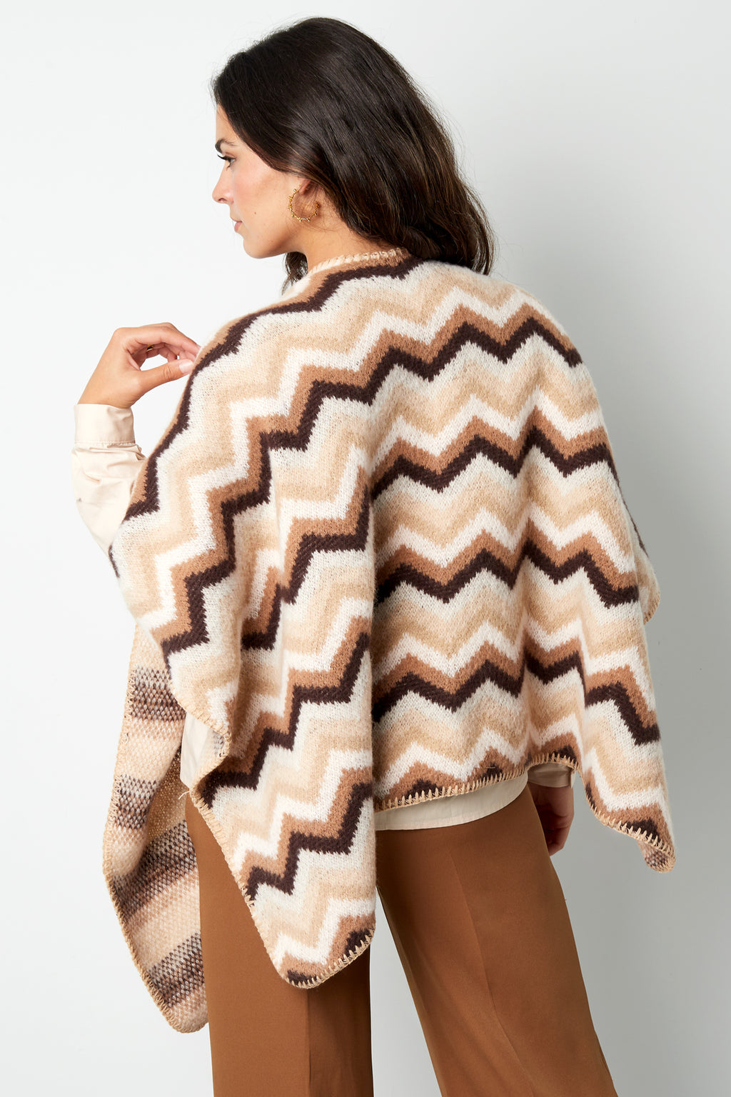 Winterponcho für warme Wärme - multi