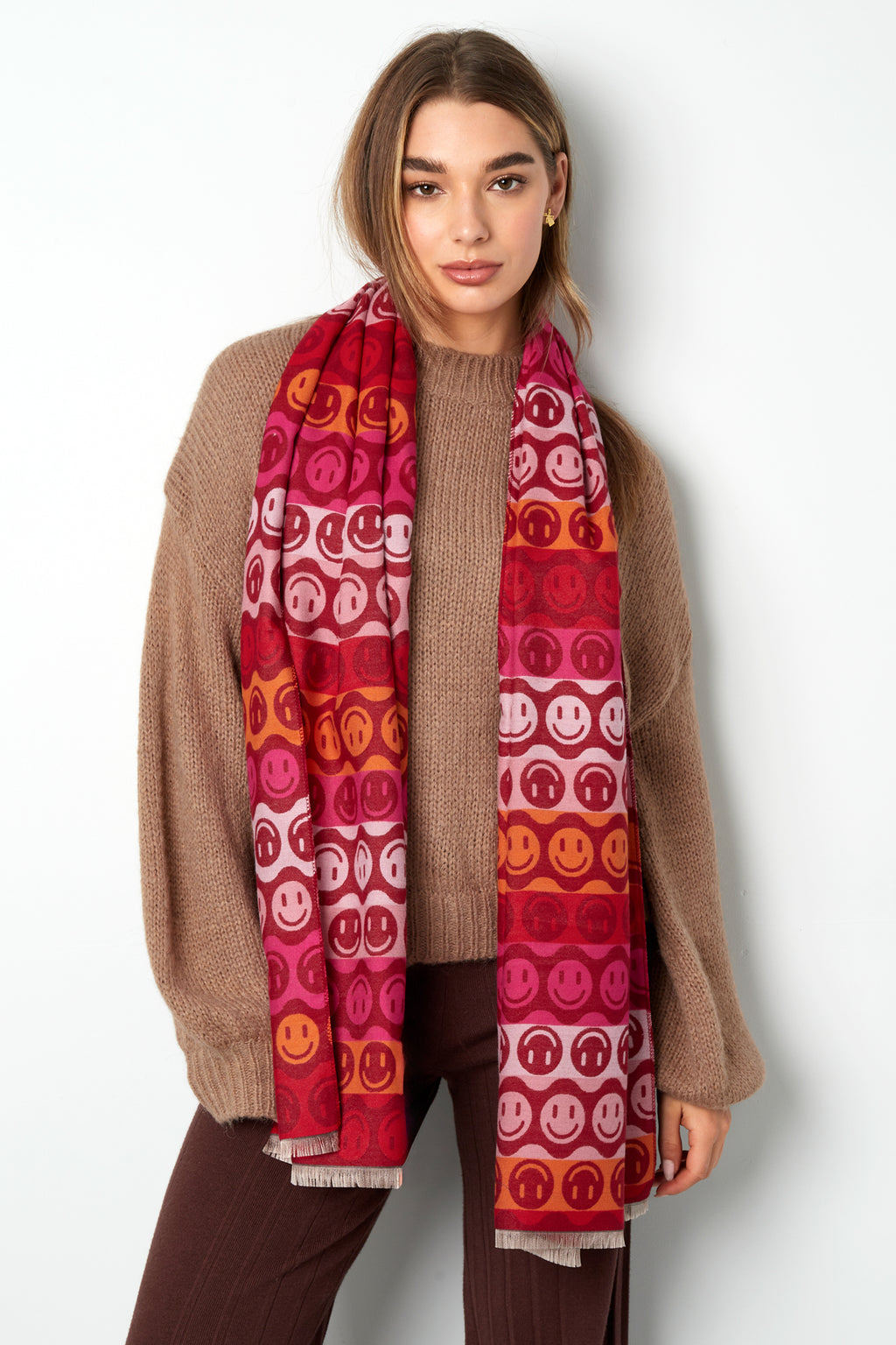 Schal Smiley all over