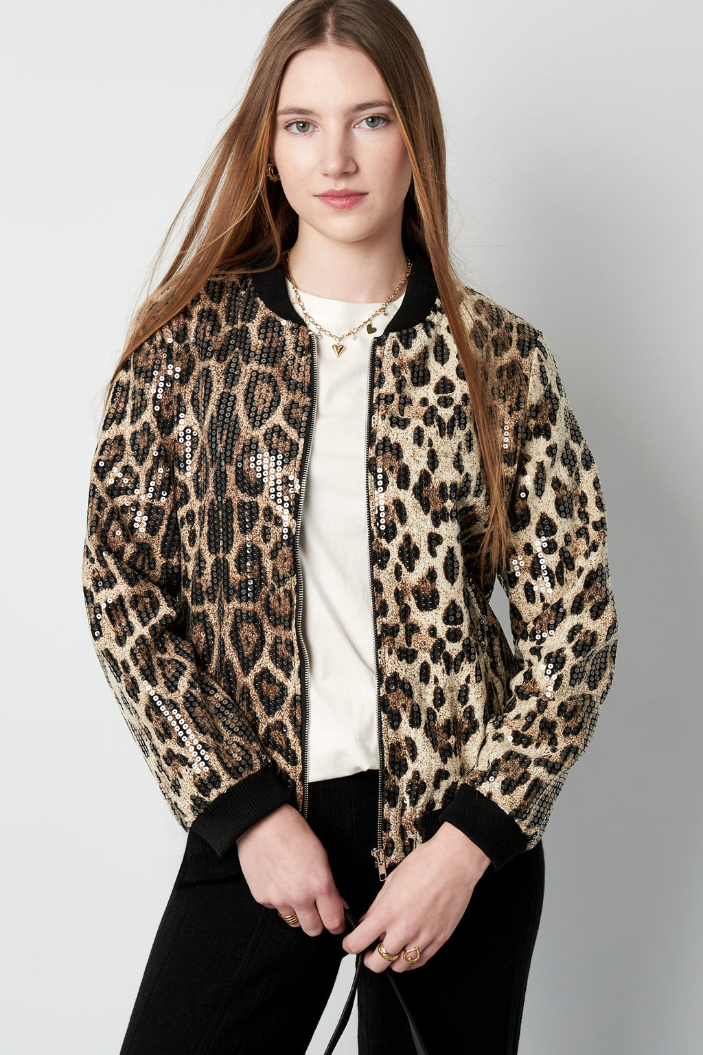 Glitzer Panther Jacke