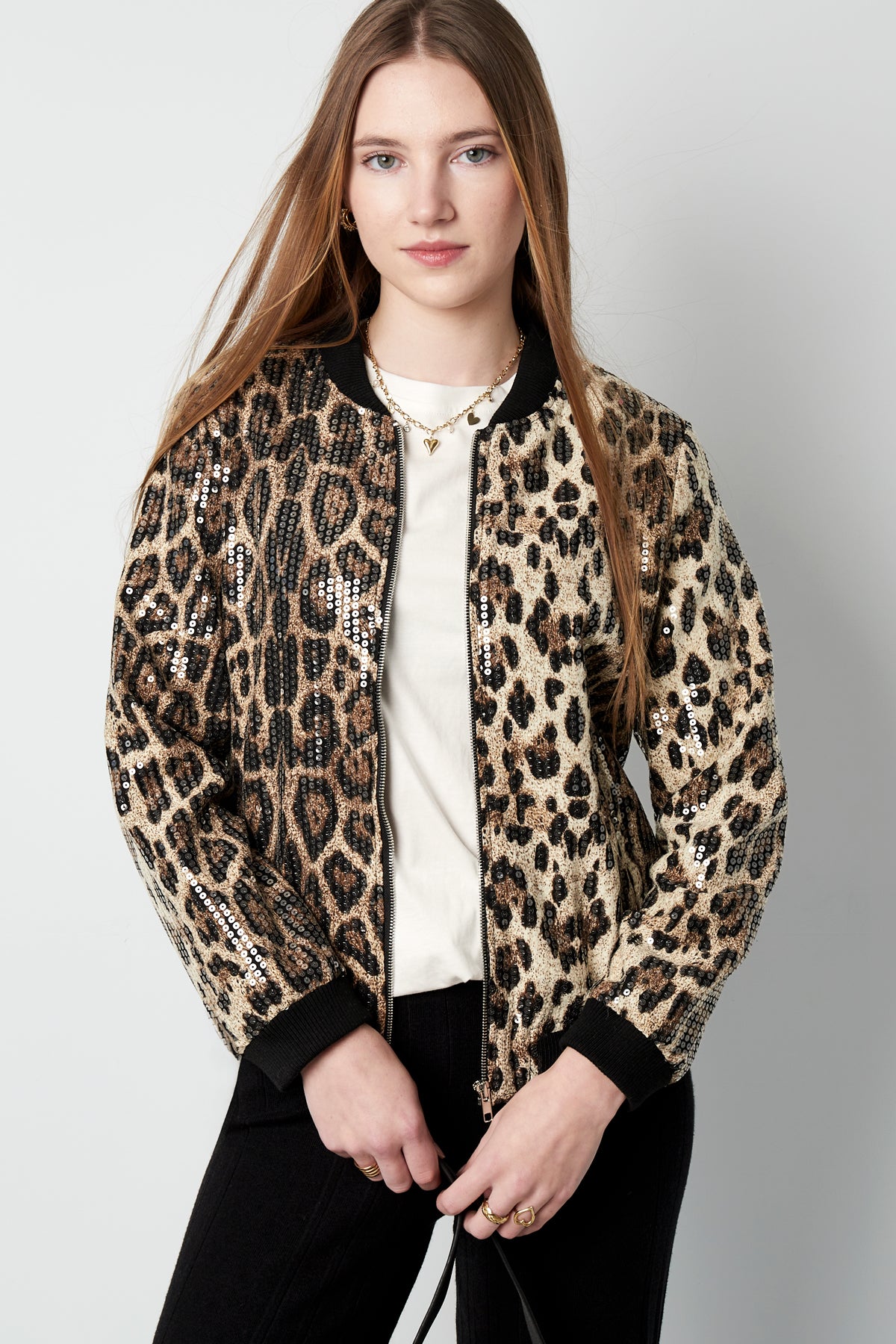 Glitzer Panther Jacke