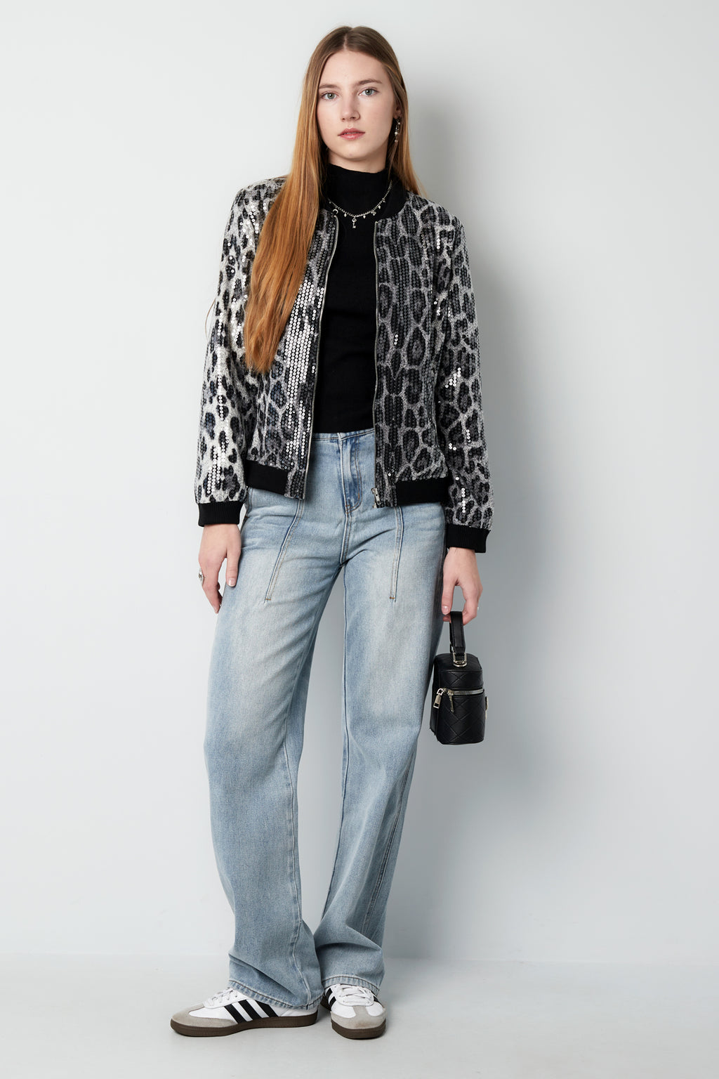 Glitzer Panther Jacke