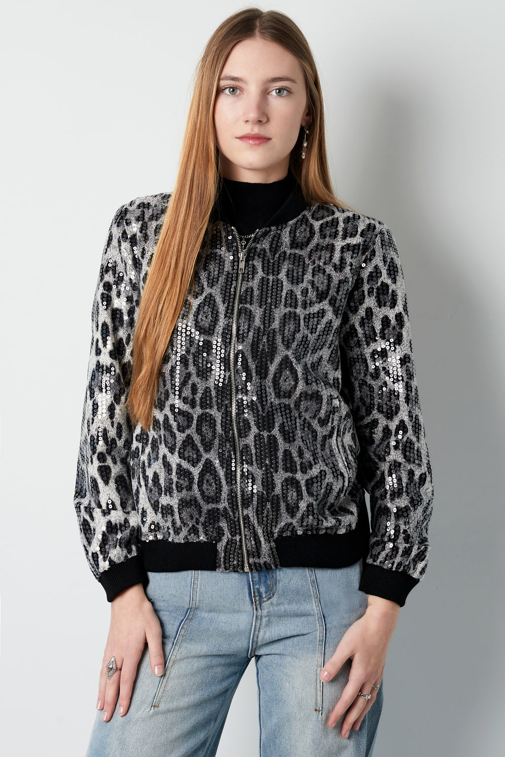 Glitzer Panther Jacke