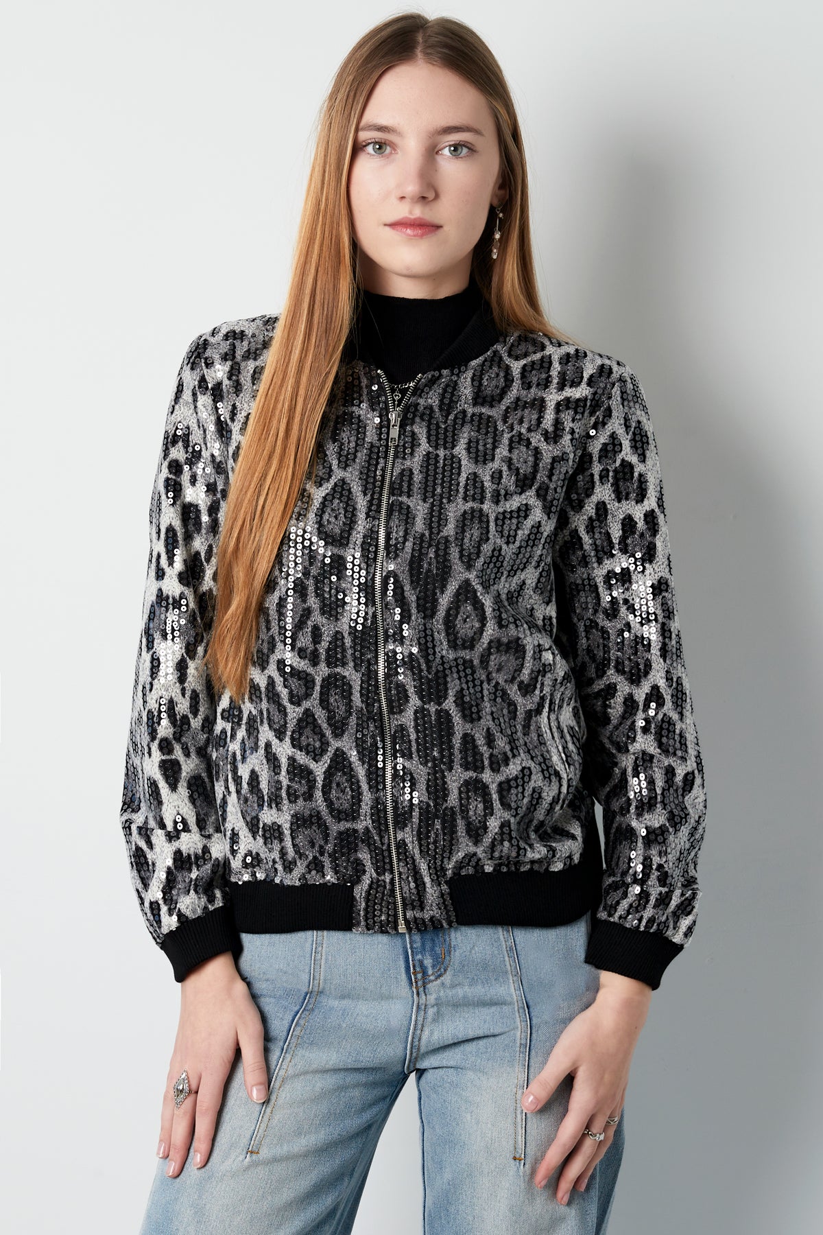 Glitzer Panther Jacke