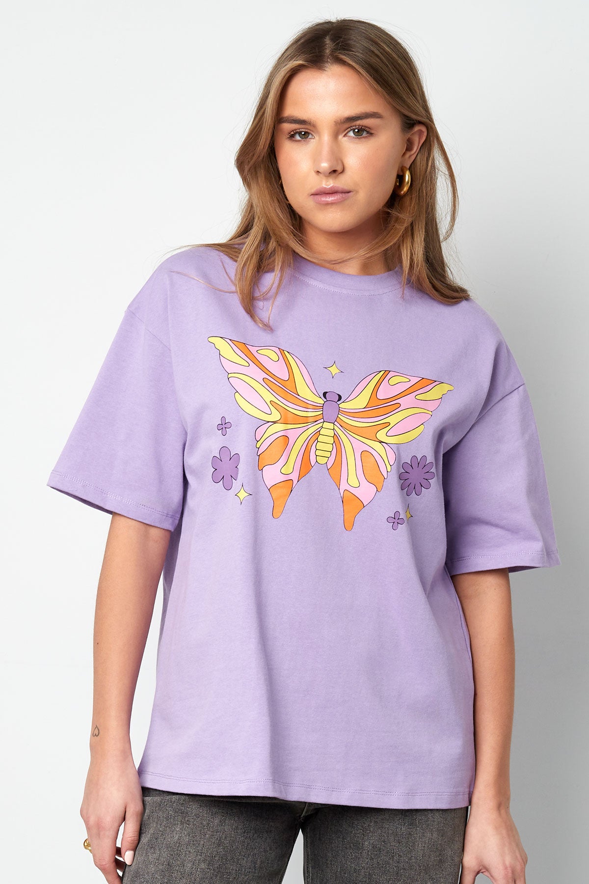 Kurzarmshirt Butterfly