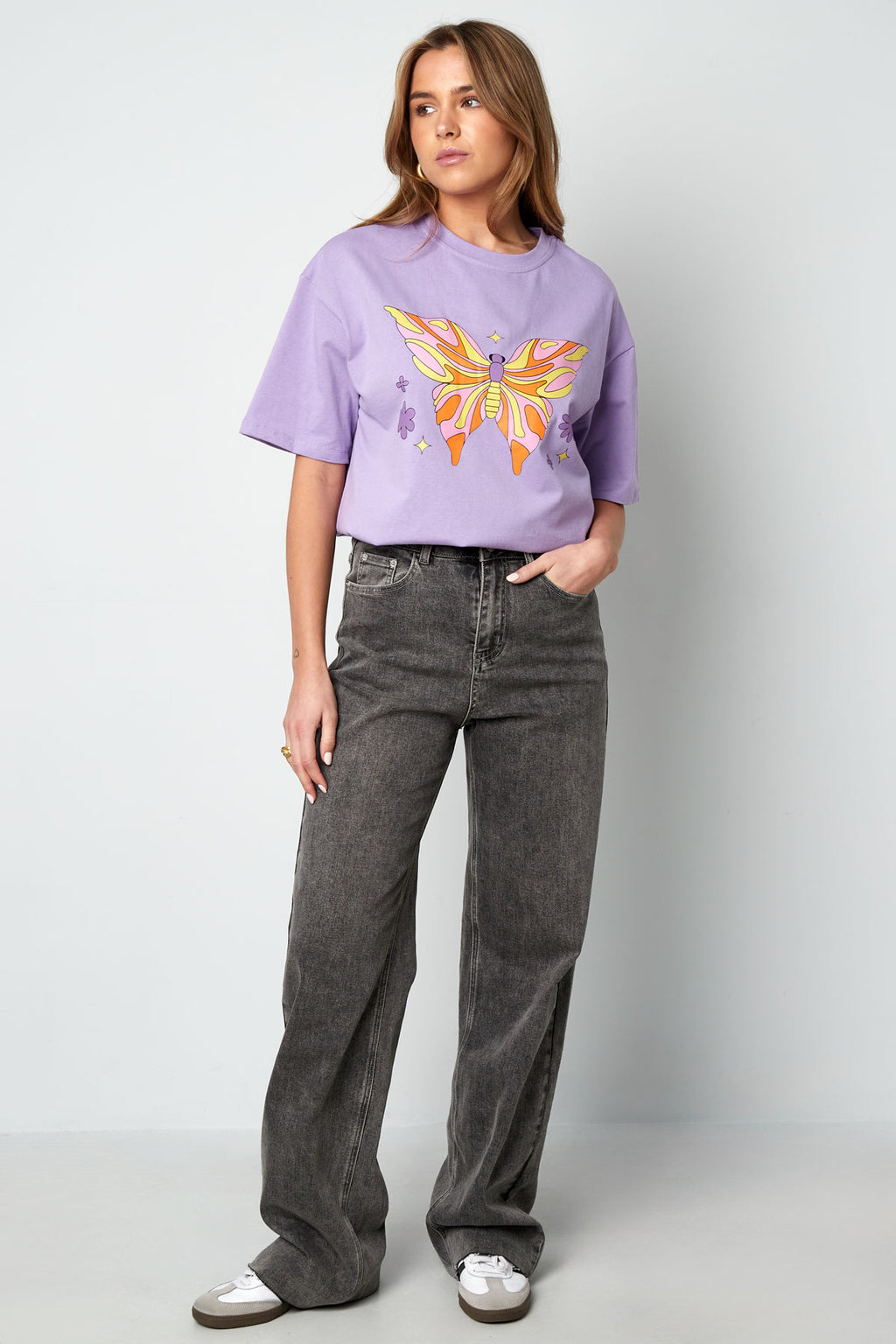 Kurzarmshirt Butterfly
