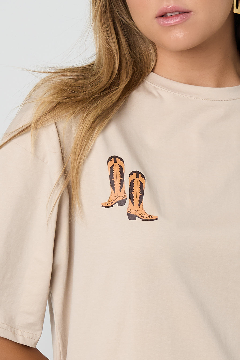 T-Shirt Cowboystiefel