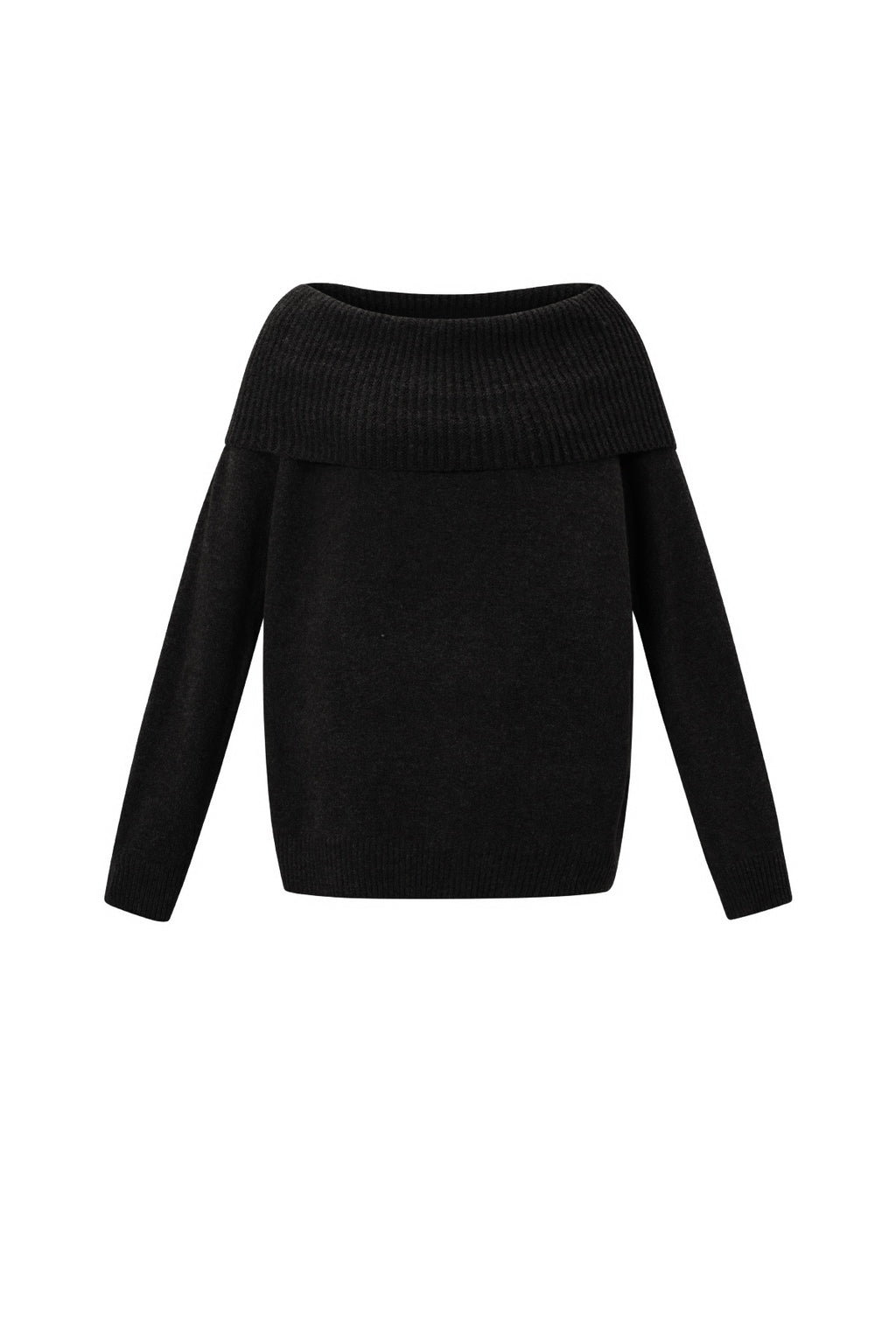 Schulterfreier Basic-Pullover