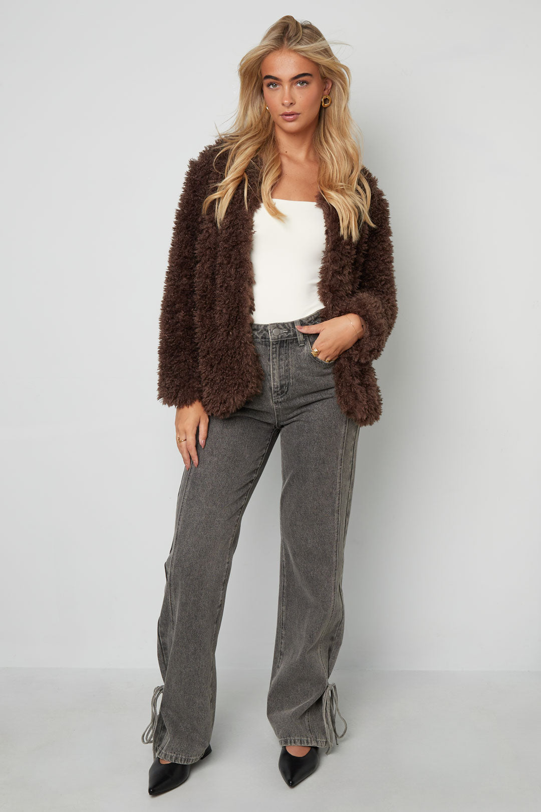 Weicher, flauschiger Mantel