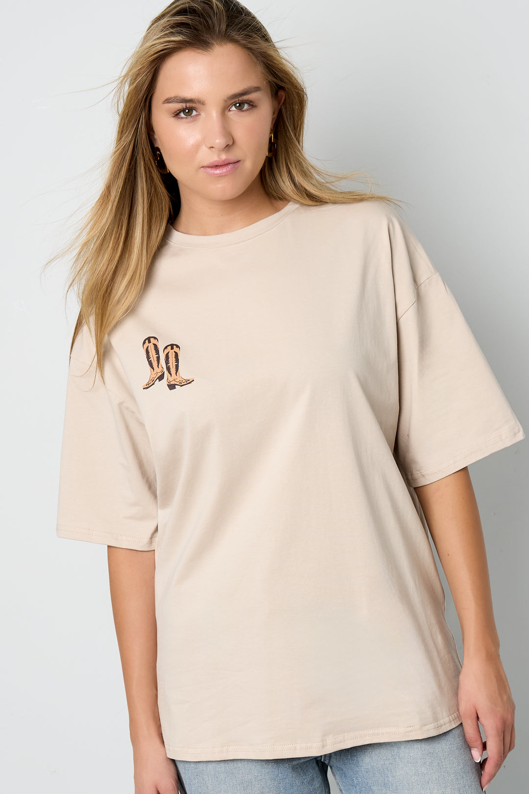 T-Shirt Cowboystiefel