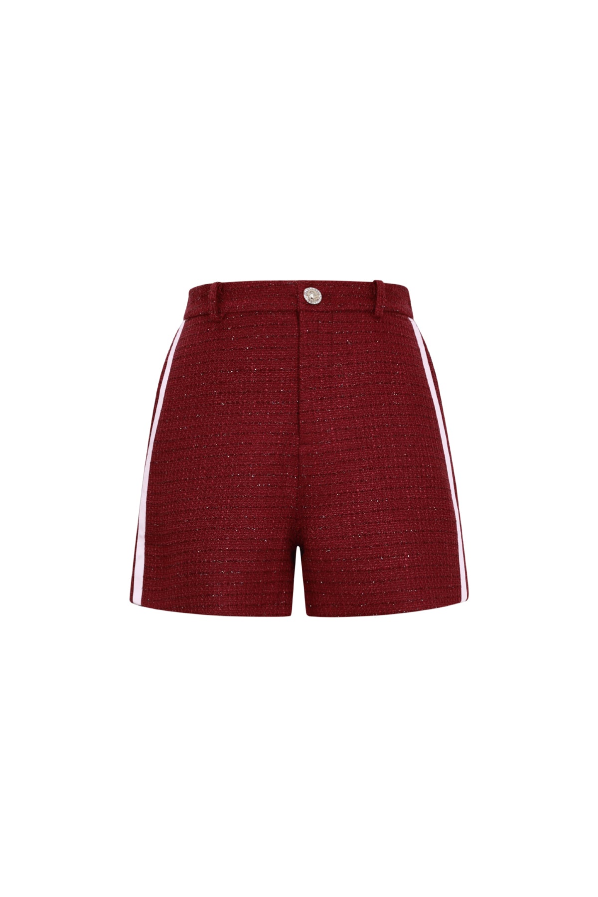 Shorts aus Lurex-Tweed