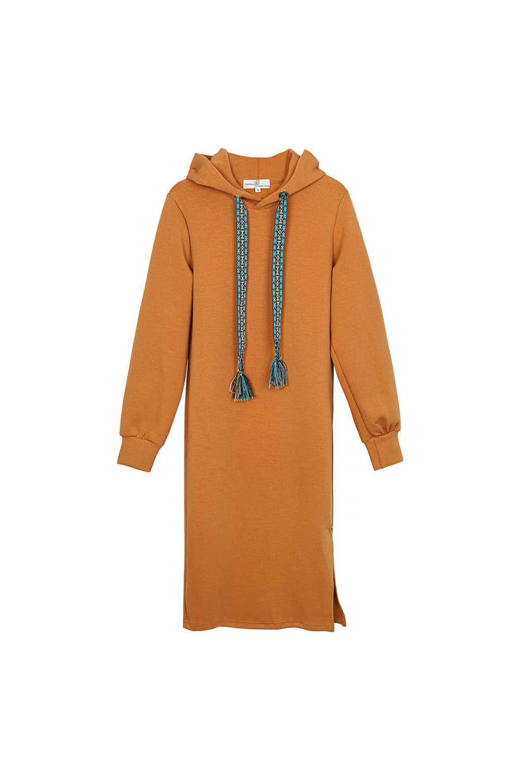 Pullover Kleid Orange S