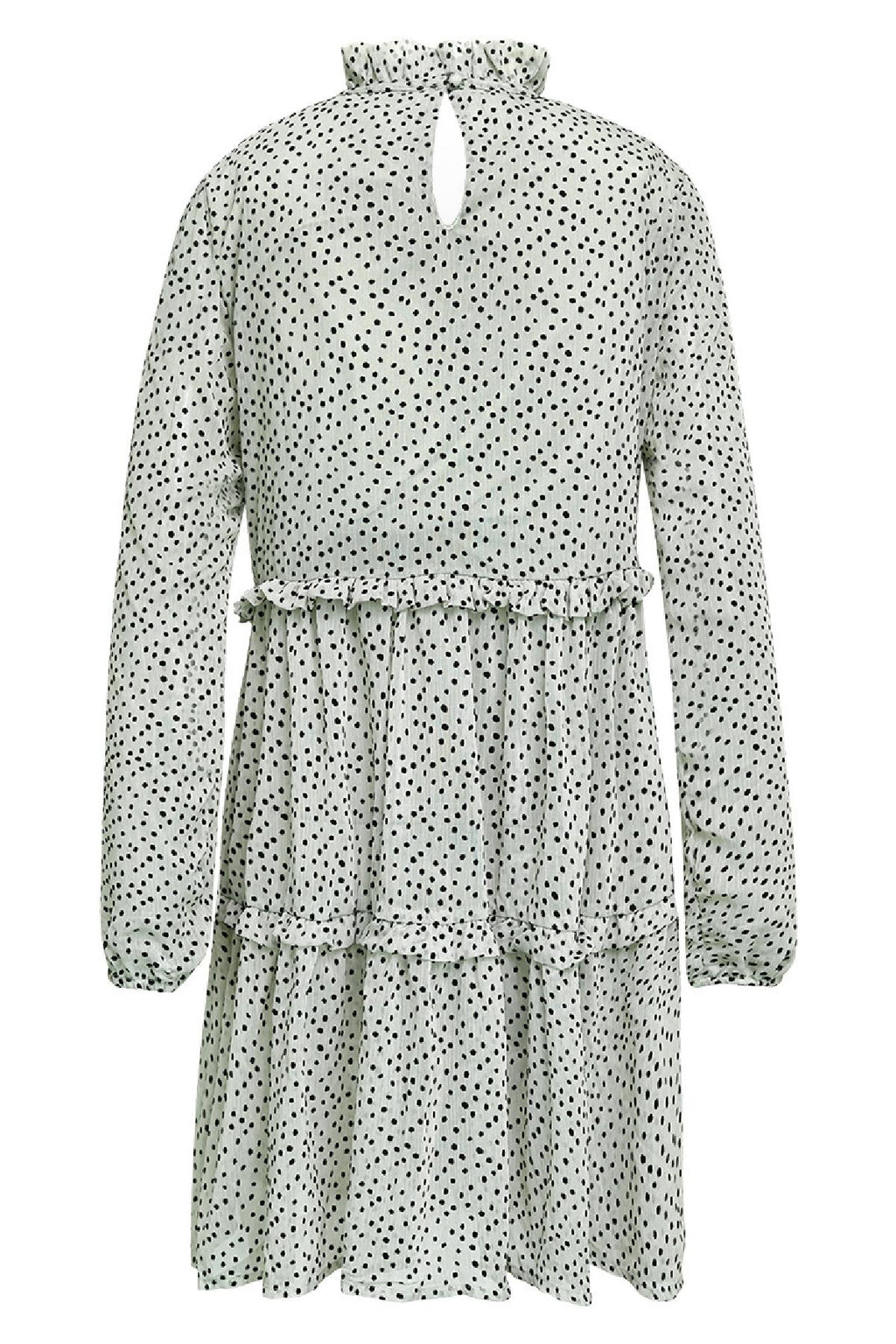 Lagenkleid mit Rüschen Grün S