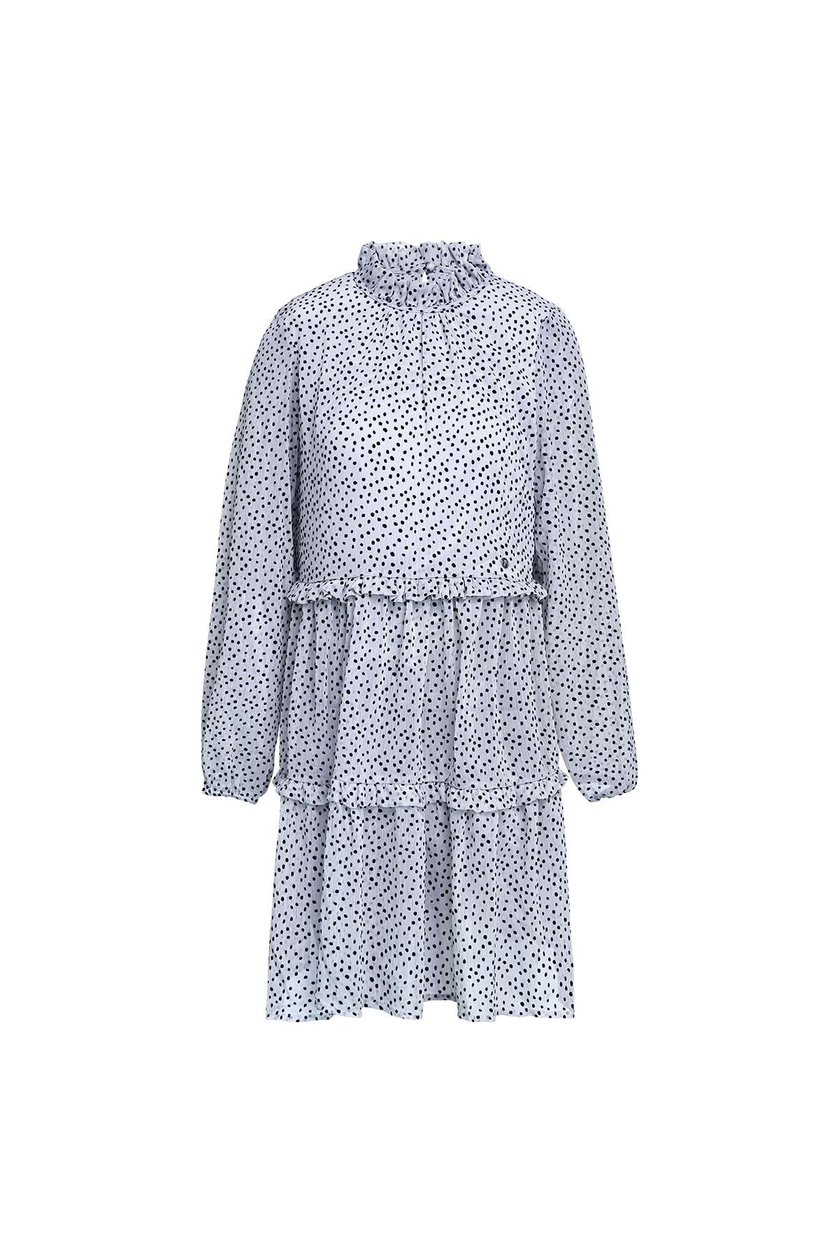 Lagenkleid mit Rüschen Grün S