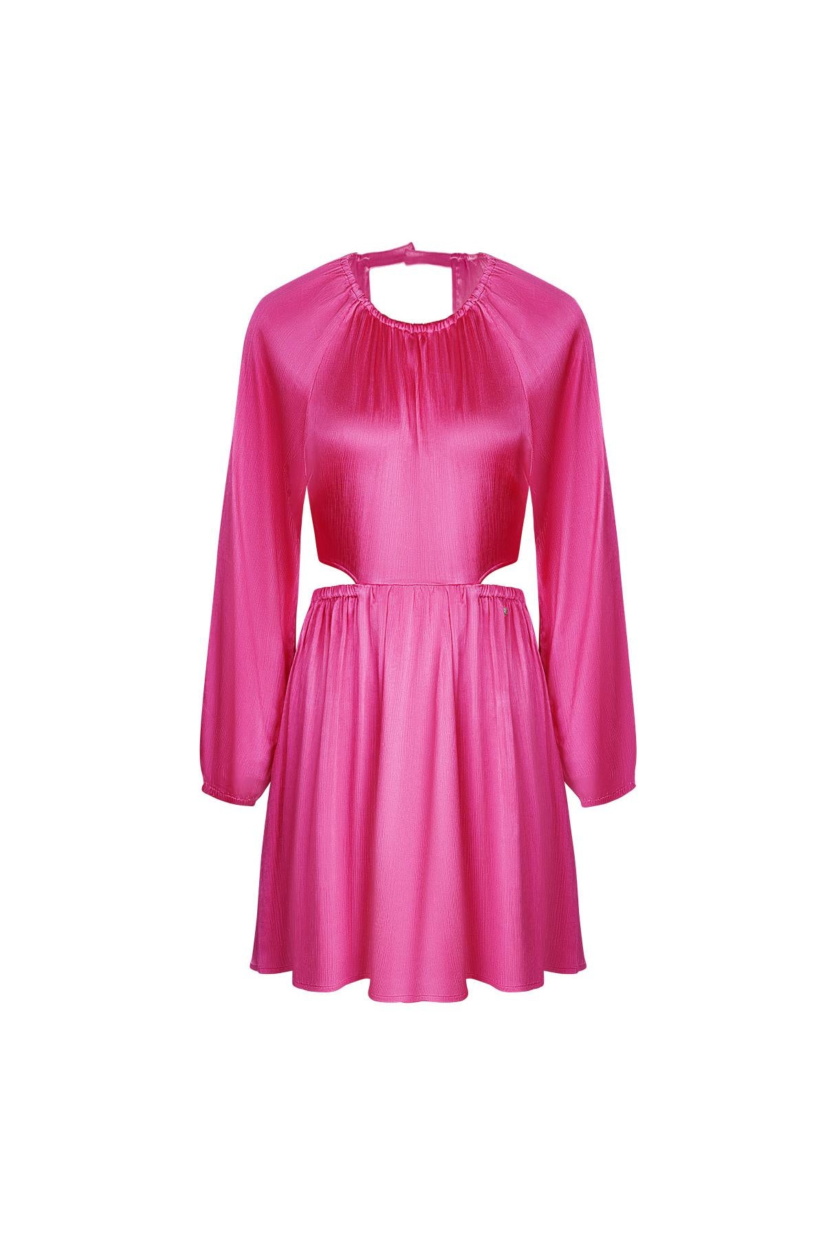 Kleid mit offenem Rücken Rosa M