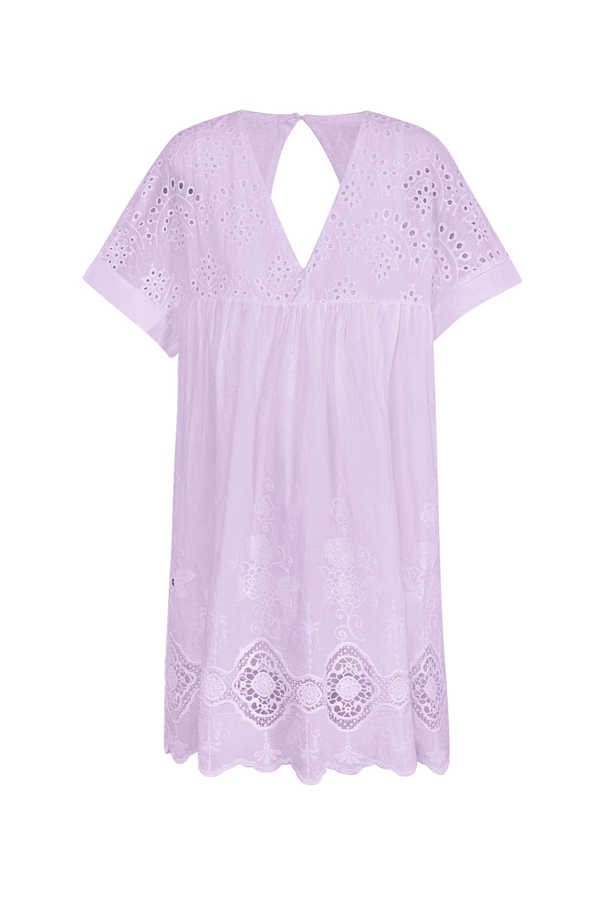 Kurzes Kleid mit offenem Rücken – Fuchsia