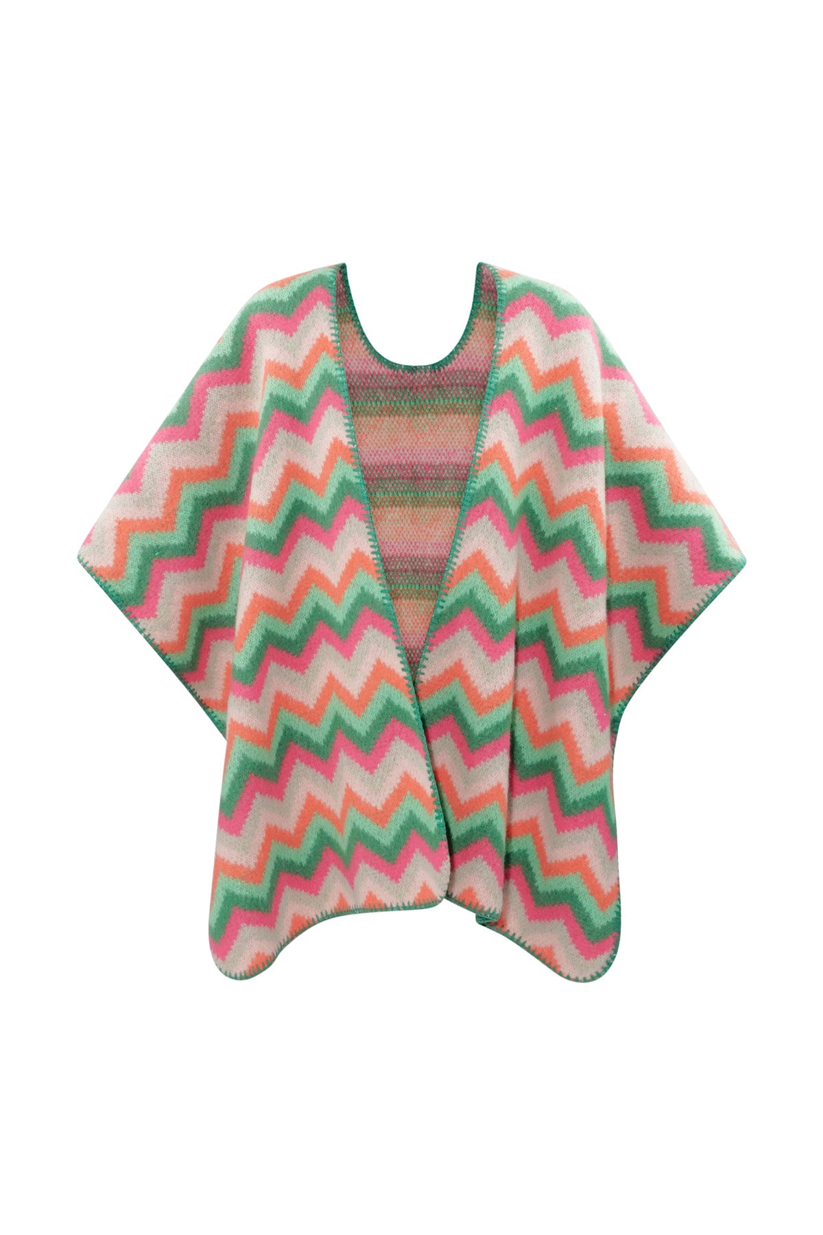 Winterponcho für warme Wärme - multi