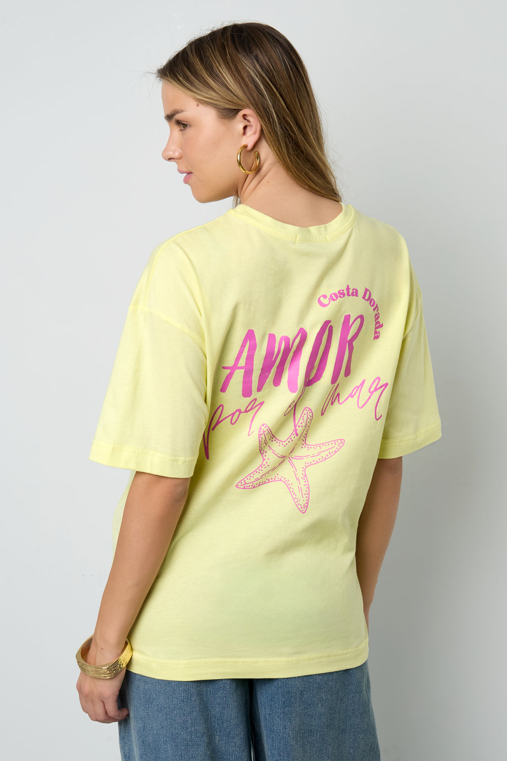 Oversize-T-Shirt „Amor por el mar“