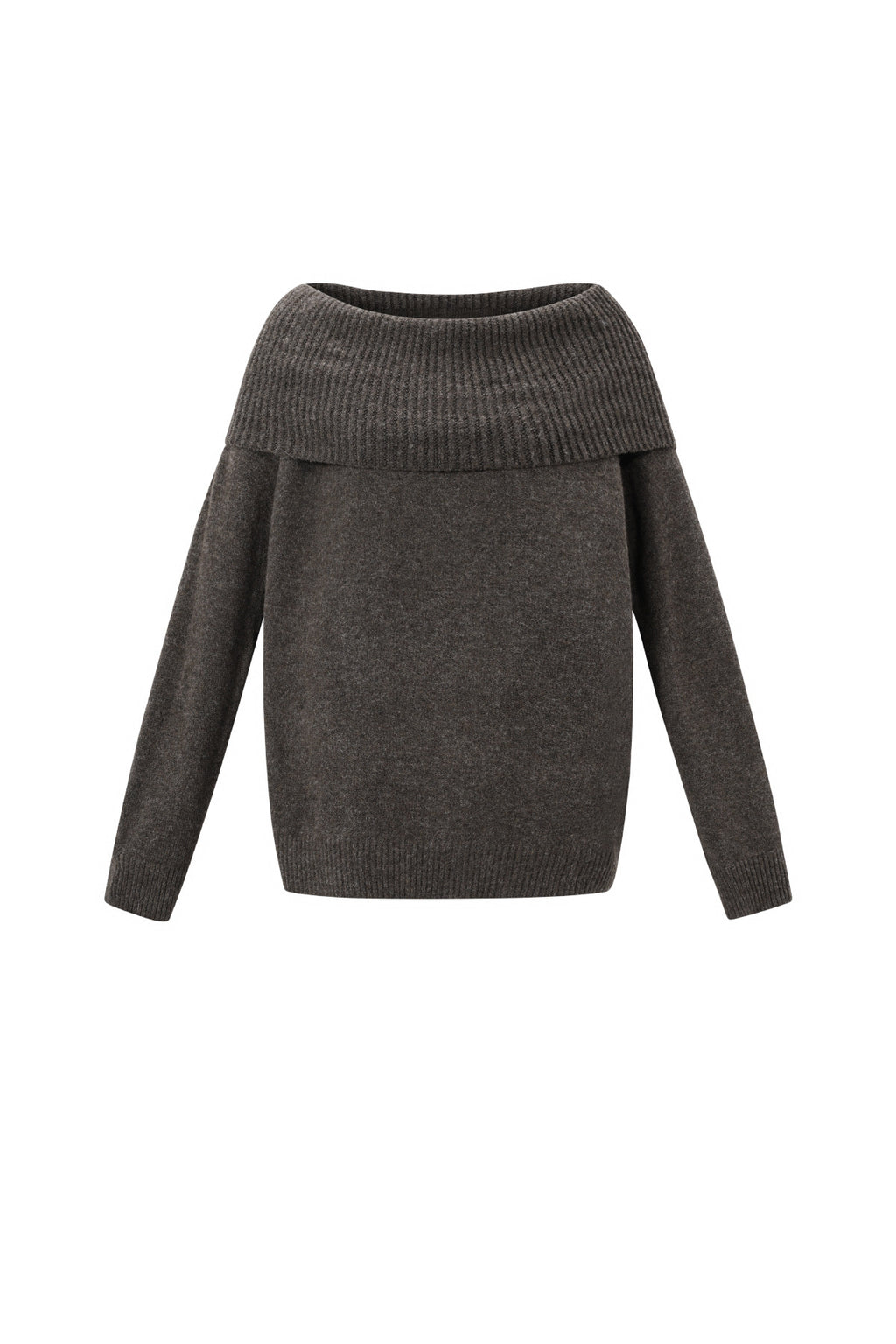 Schulterfreier Basic-Pullover