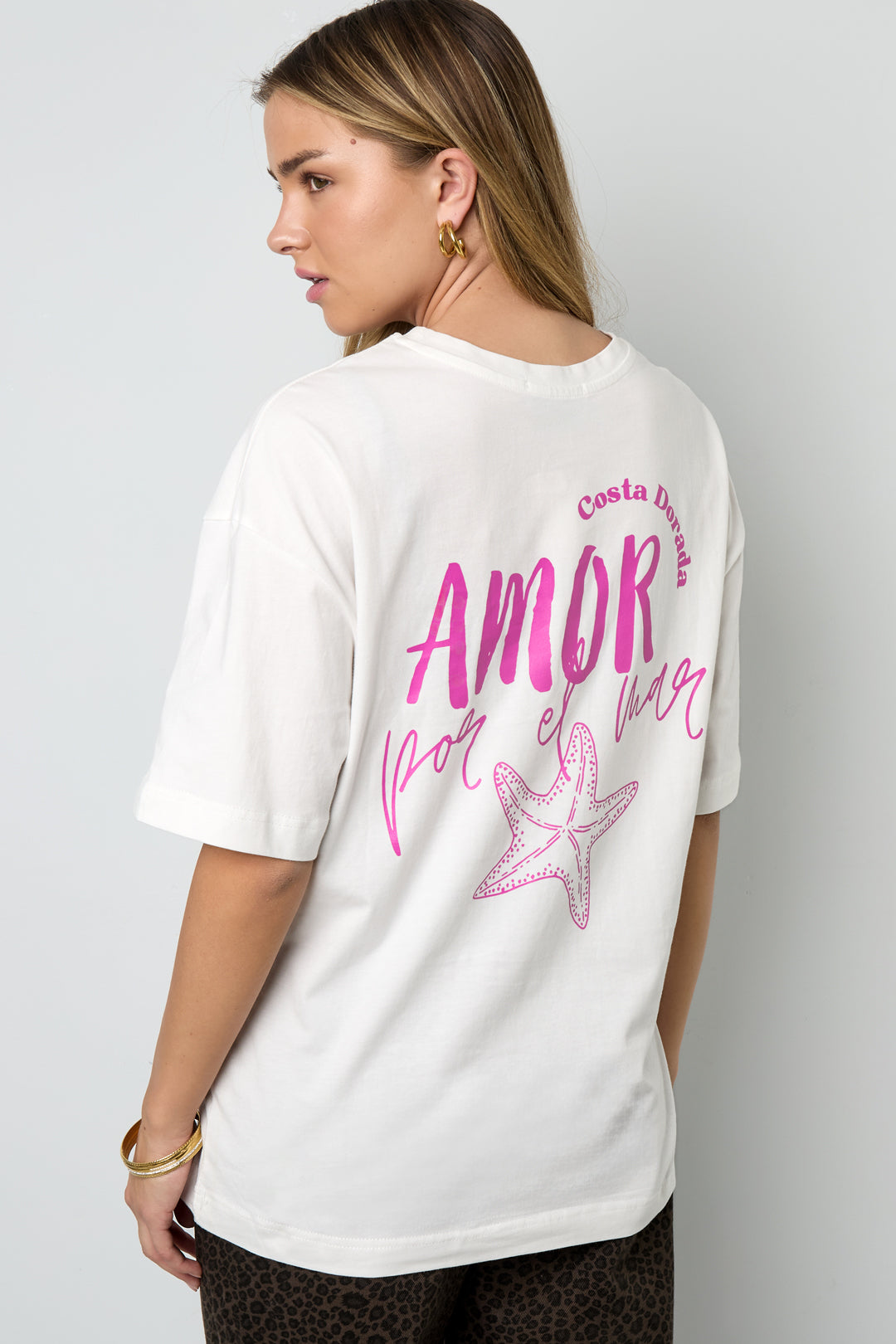 Oversize-T-Shirt „Amor por el mar“
