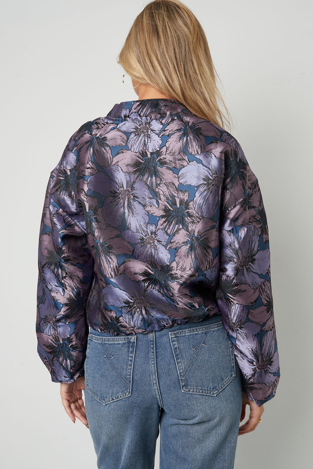 Jacquardjacke Blume