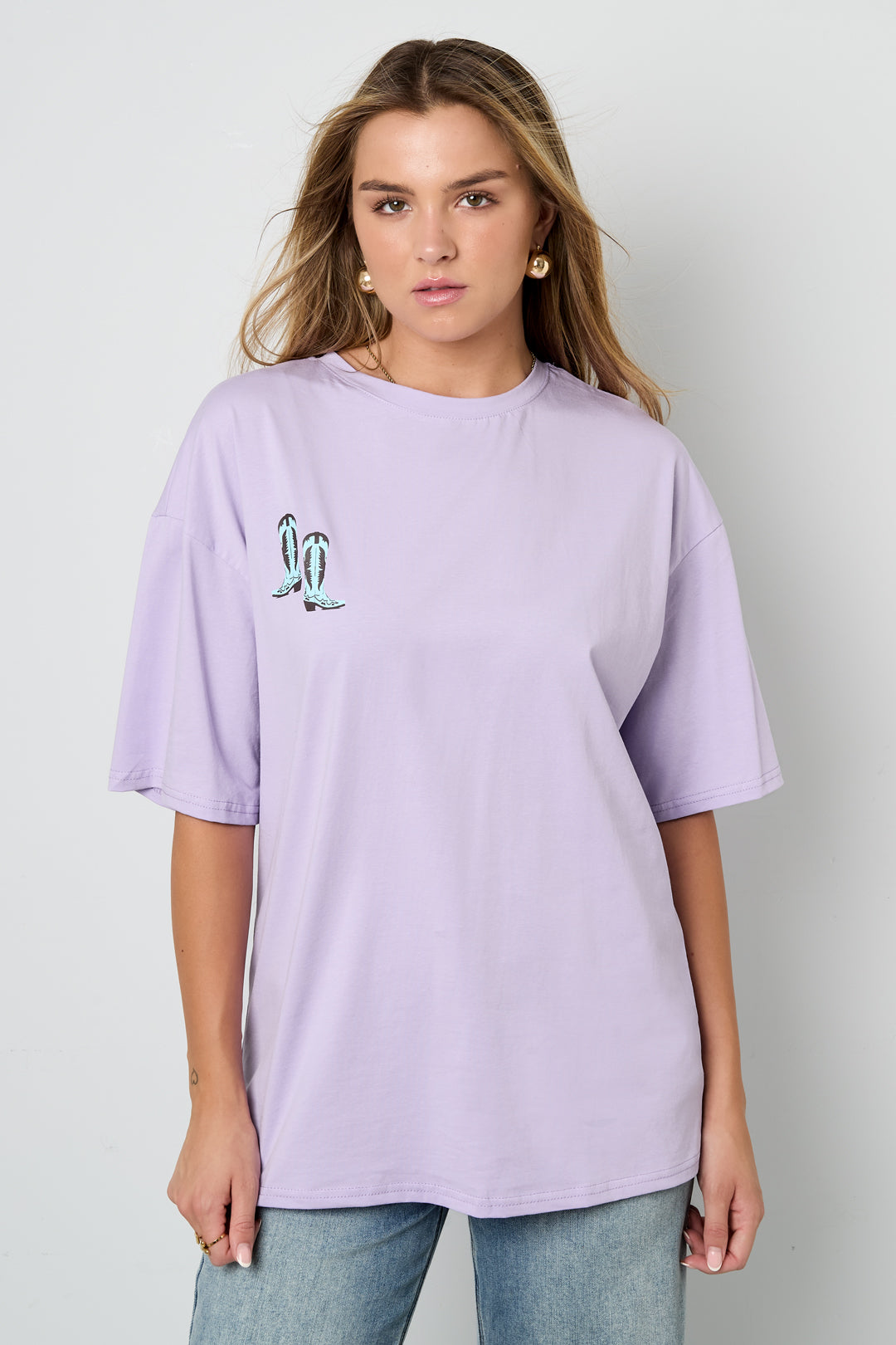 T-Shirt Cowboystiefel