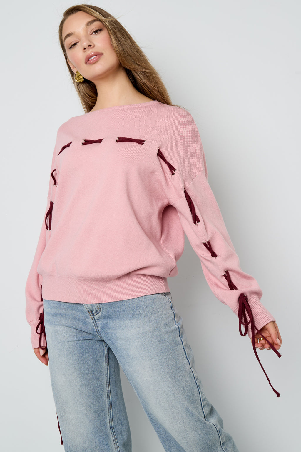 Pullover mit Spitze