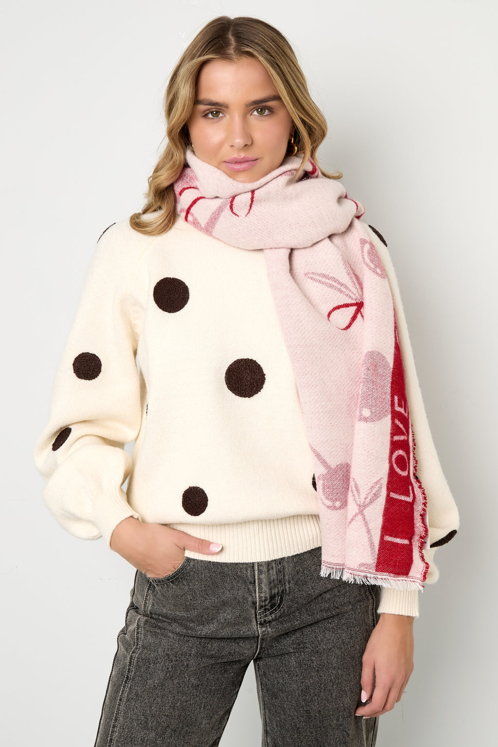 Winterschals Kirsche Casual Acryl Tägliche Accessoires